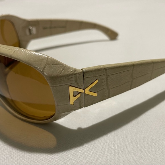 ANON Rufus CROCODILE POLARIZED SUNGLASSES! Unisex Rare Vintage Shades w/ Case! - Picture 4 of 12